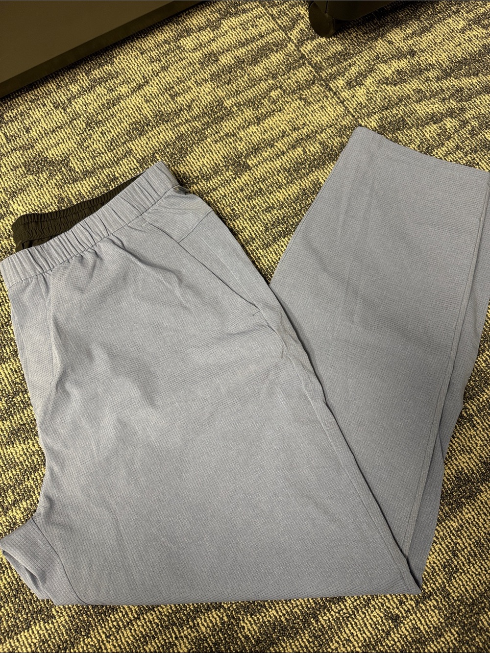 lululemon athletica Men's Light Blue Elastic-Waist Joggers